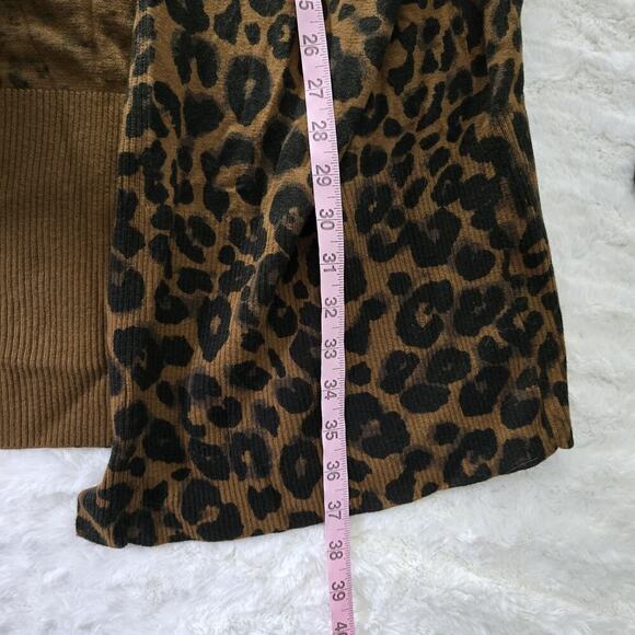 Sanctuary Lenox Leopard Animal Print Open Duster Long Cardigan Size Women’s‎ XL - Picture 6 of 9